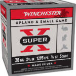 WINCHESTER SUPER-X 28GA 2.75" - 3/4OZ #5 1295FPS 25RD 10BX/CS
