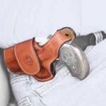 BOND ARMS DRIVING HOLSTER LH - THUMBSNAP LEATHER TAN