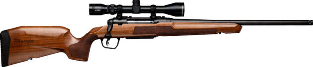 SAVAGE AXIS 2 XP 6.5CM 20" - THREADED W/3-9X40 BLK/HARDWOOD