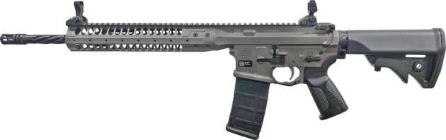 LWRC IC-SPR BILLET 5.56 NATO - 16" 30RD GREY W/ BLACK STOCK