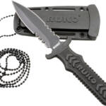 RUKO FIXED 3" NECK/BOOT KNIFE - NYLON HANDLE CLAMSHELL