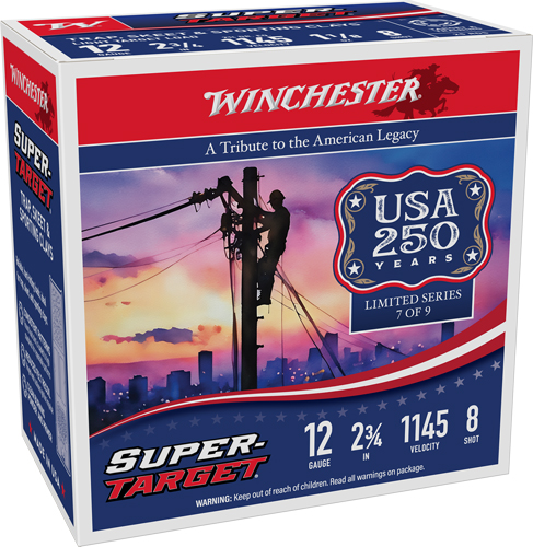 WINCHESTER TARGET 12GA 2.75" - 1-1/8OZ #8 1145FPS 250RD CASE