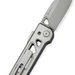 WE KNIFE TYRO 2.91" GRAY - TITANIUM STONEWASH SUPERLOCK