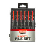 B/C GUNSMITHING FILE SET 6PC BLK/RD