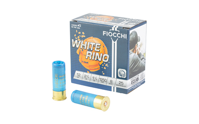 FIOCCHI WHITE RINO 12GA #8 25/250