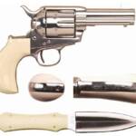 CIMARRON DOC HOLLIDAY COMBO - 45LC FS 3.5" NICKEL TRU-IVORY