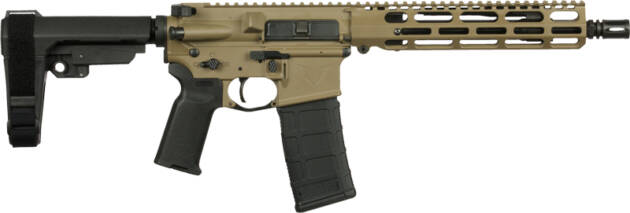 VKTR VK1 PISTOL 5.56 NATO - 10.5" PISTOL FDE SBA3 BRACE