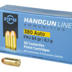 PPU 380ACP FMJ 94GR 50/1000