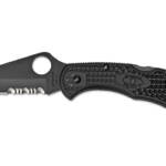 SPYDERCO DELICA4 COMBO BLADE BLK