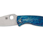 SPYDERCO TENACIOUS TI DISRY BLU/SLV